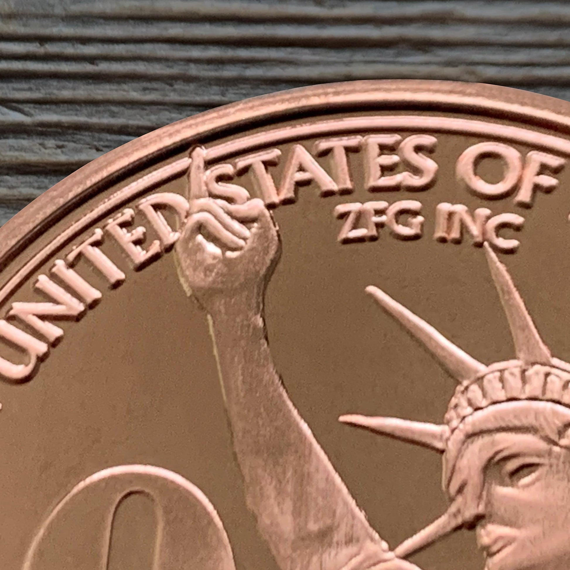 Statue of Liberty One Fuck/Zero Fucks Decision Maker Coins