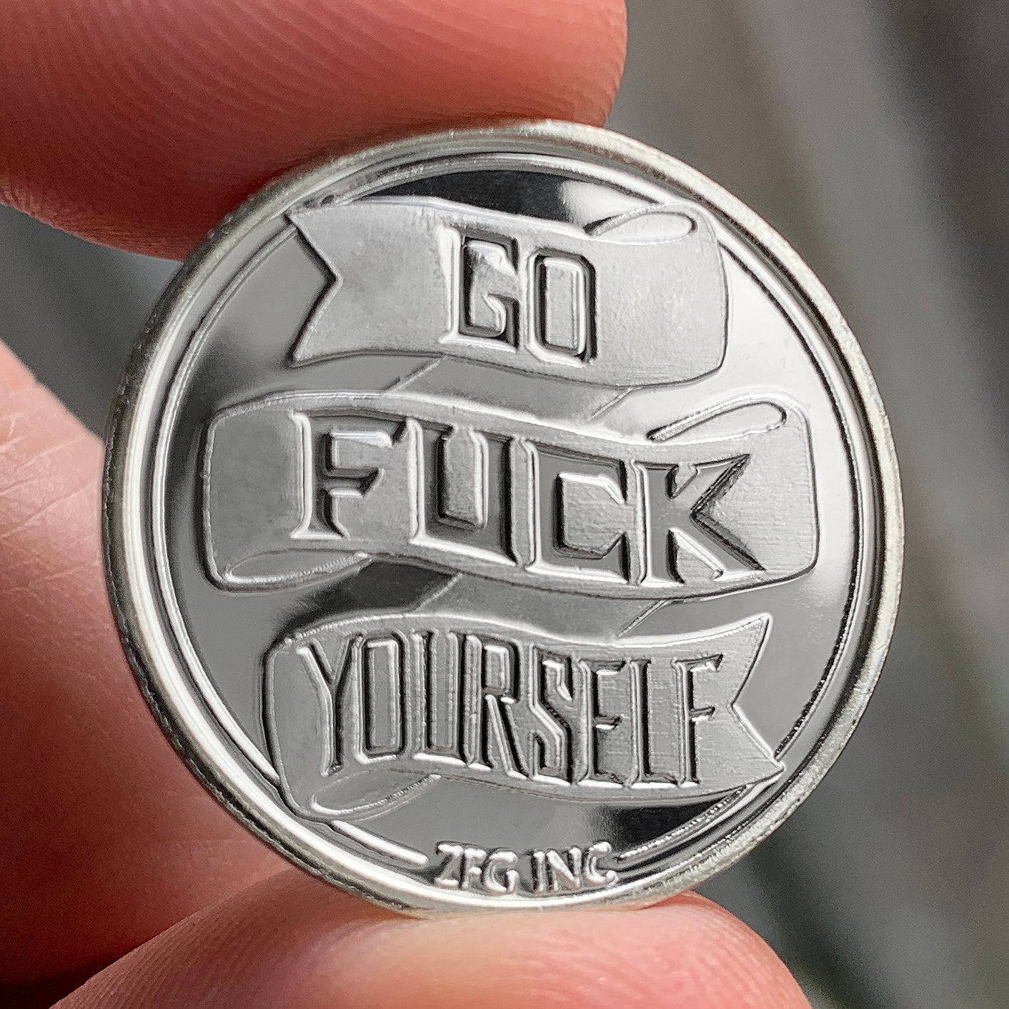 Go Fuck Yourself Coin - Front