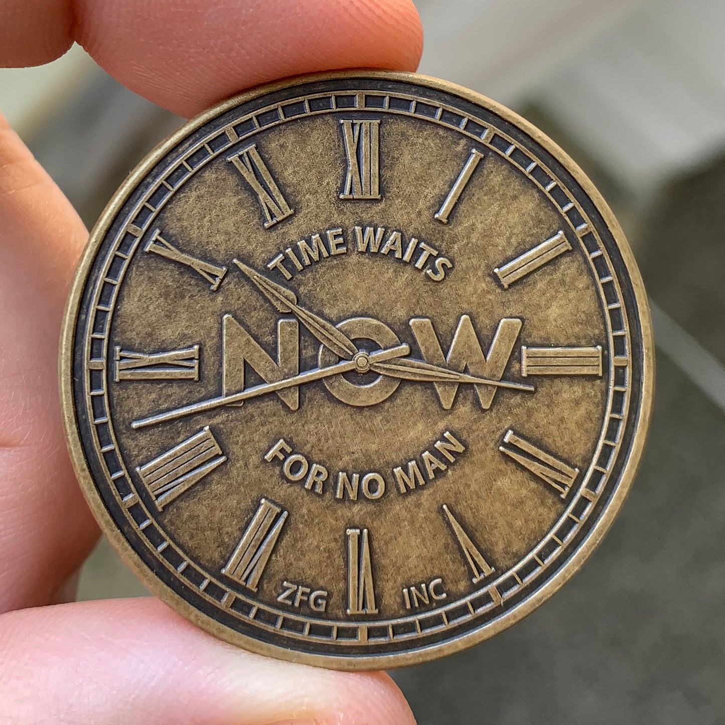 "Now or Never" Decision Maker Coin