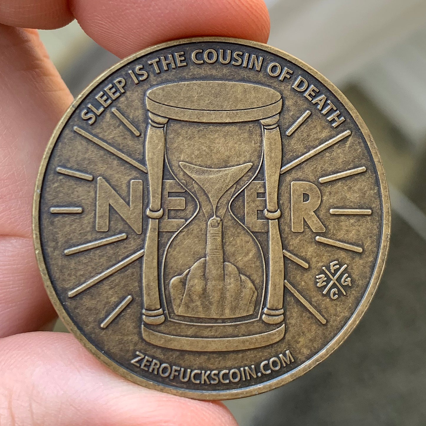 "Now or Never" Decision Maker Coin