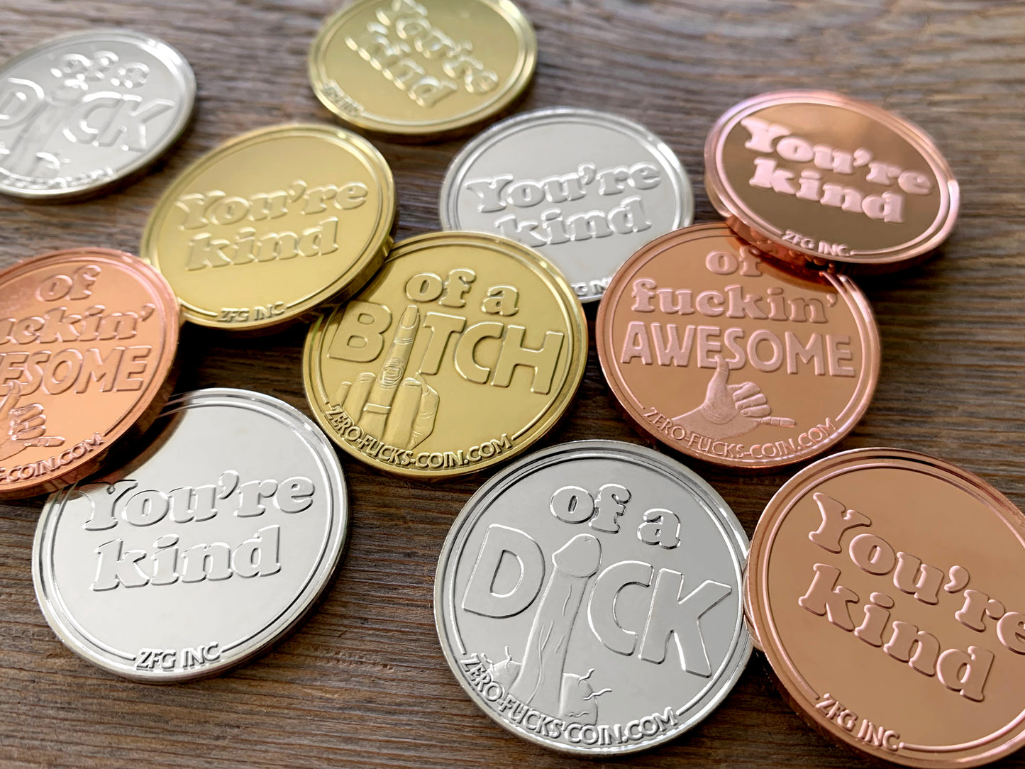 Dick Coin, Bitch Coin, Fucking Awesome Coin