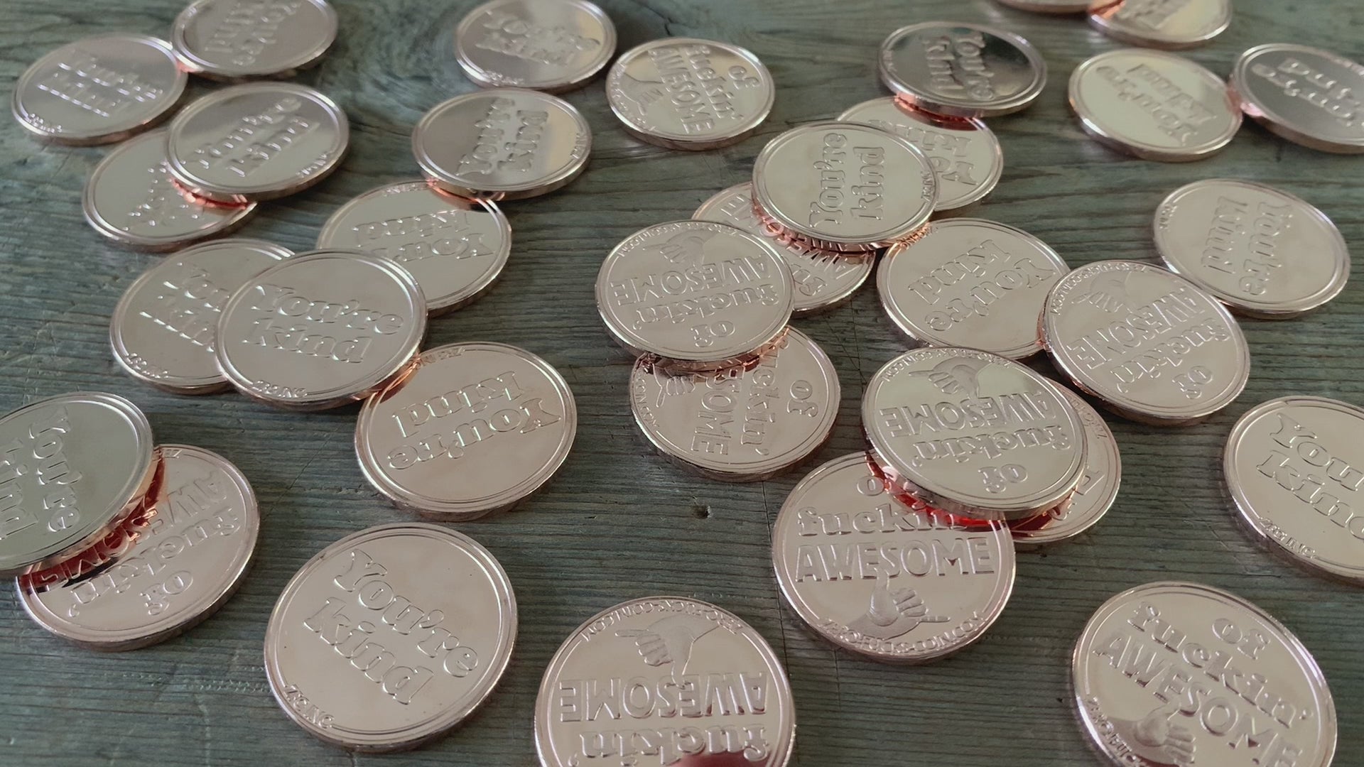 You're Kind of awesome Novelty Coin coin - zero fucks coin
