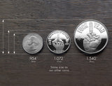 Silver Desicion Maker Coin Size Compare