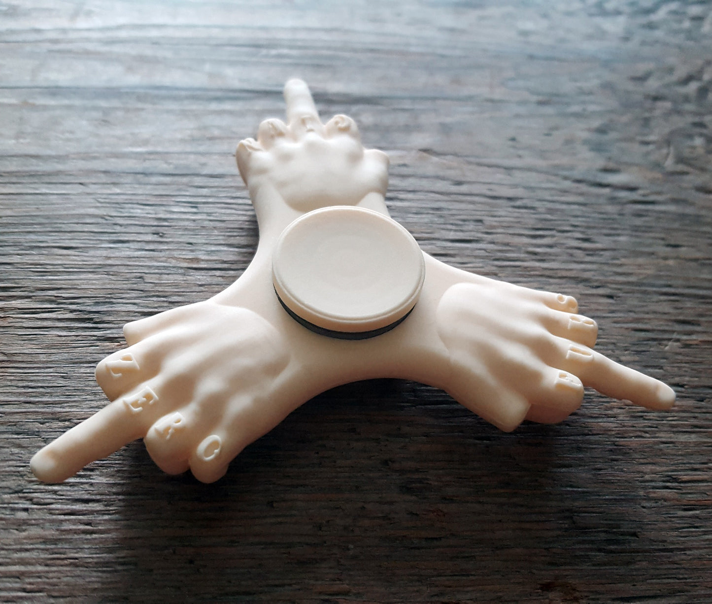 Zero Fucks Fidget Spinner, 3 middle fingers