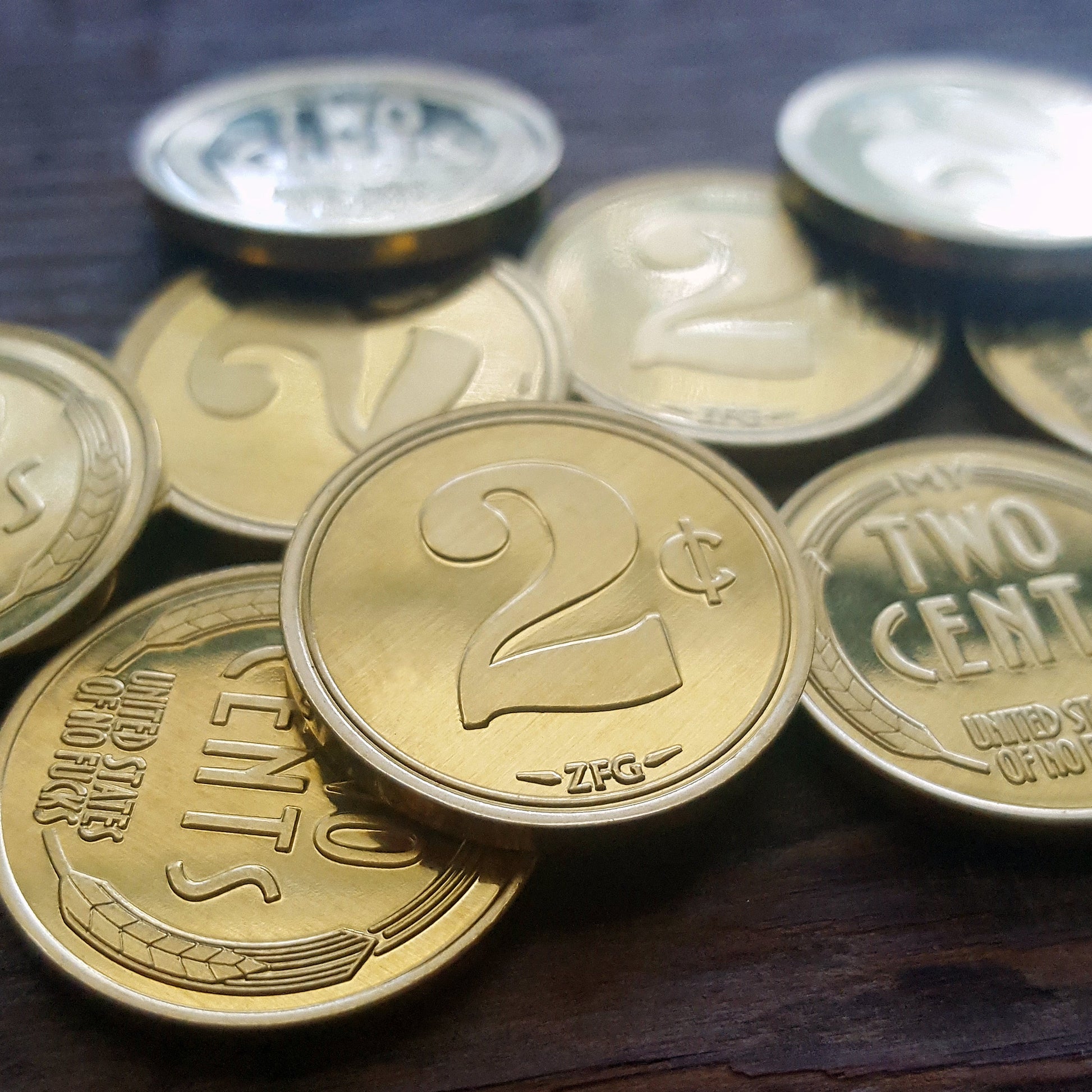 2 cent wheat penny, two cents coins, zero fucks coins