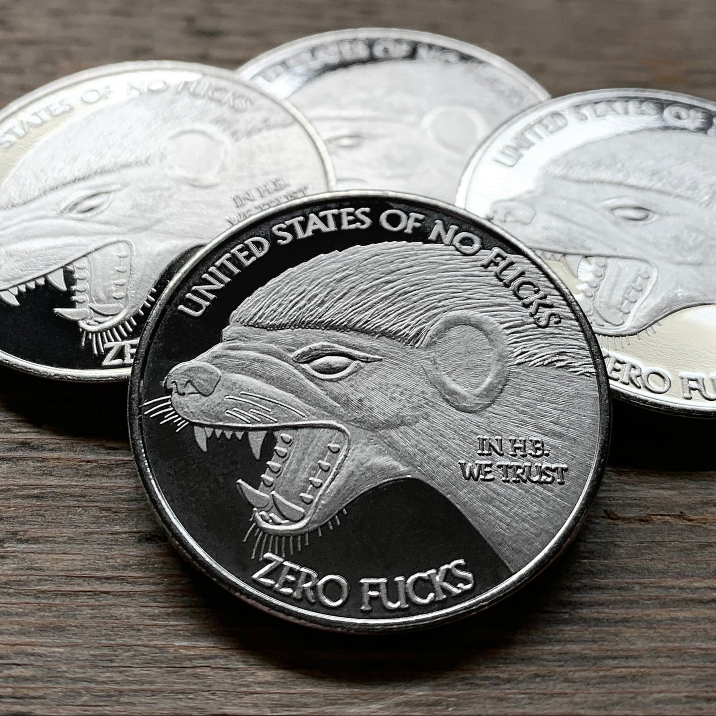 Honey Badger, honey badger zero fucks, united states of no fucks coin