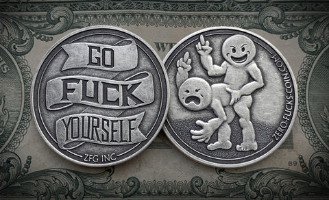 GFY Go Fuck Yourself Zero Fucks Coin Main Image