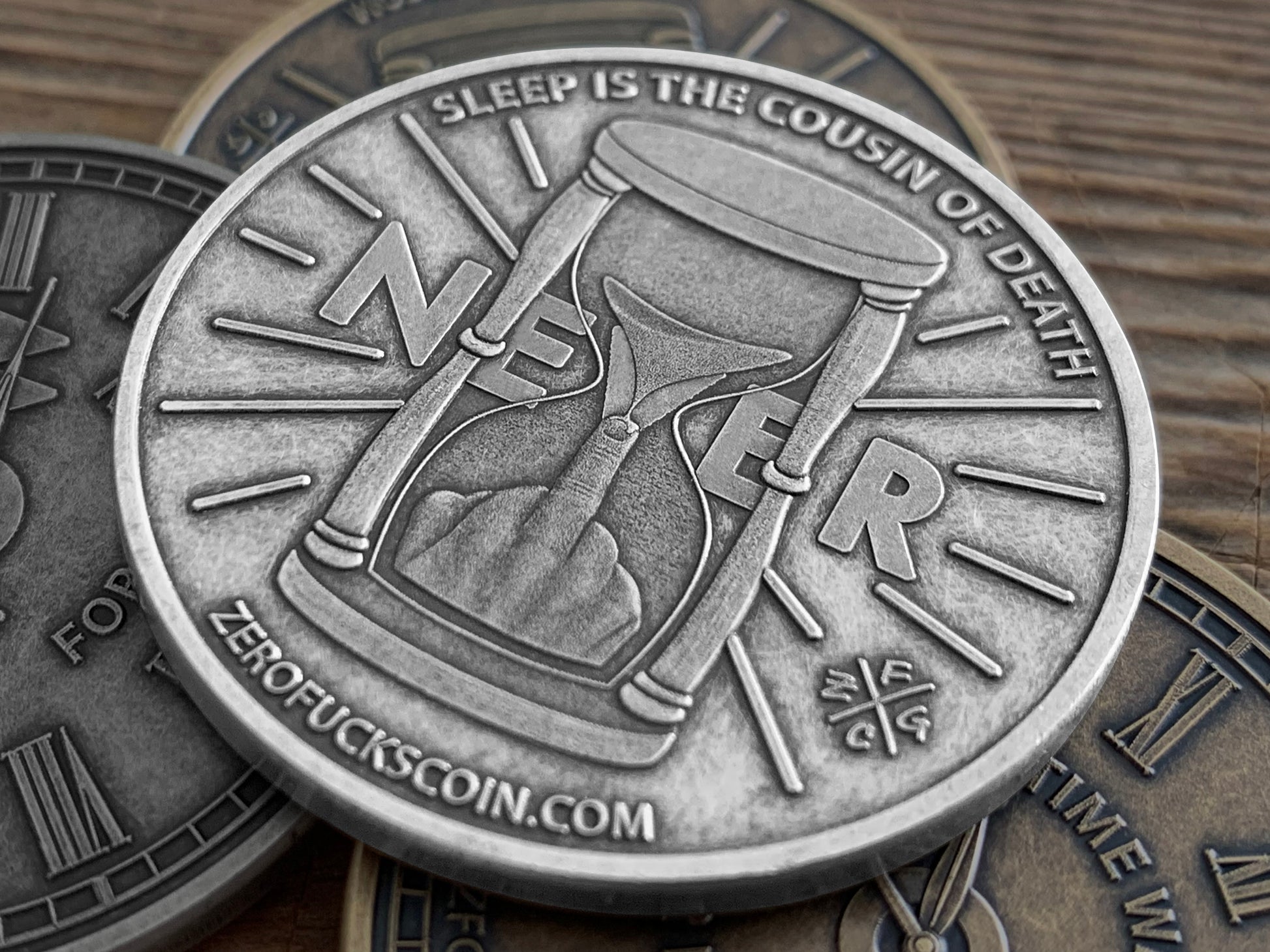 Now or Never Coin, sleep is the cousin of death, Zero Fucks Coin