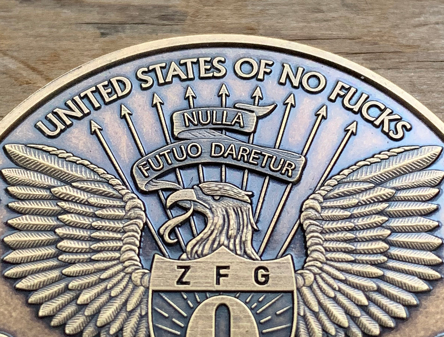 "Bronze" One Fuck/Zero Fucks Decision Maker Coin