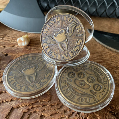 3 coins in capsules