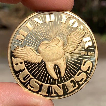 "F.A.F.O." Fuck Around & Find Out Coin (Gold)