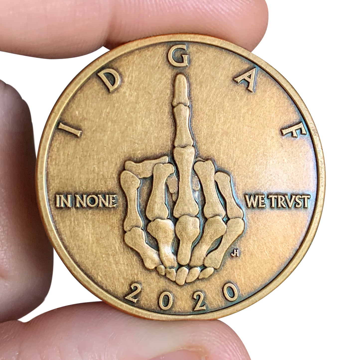"Bronze" IDGAF Reminder Coin