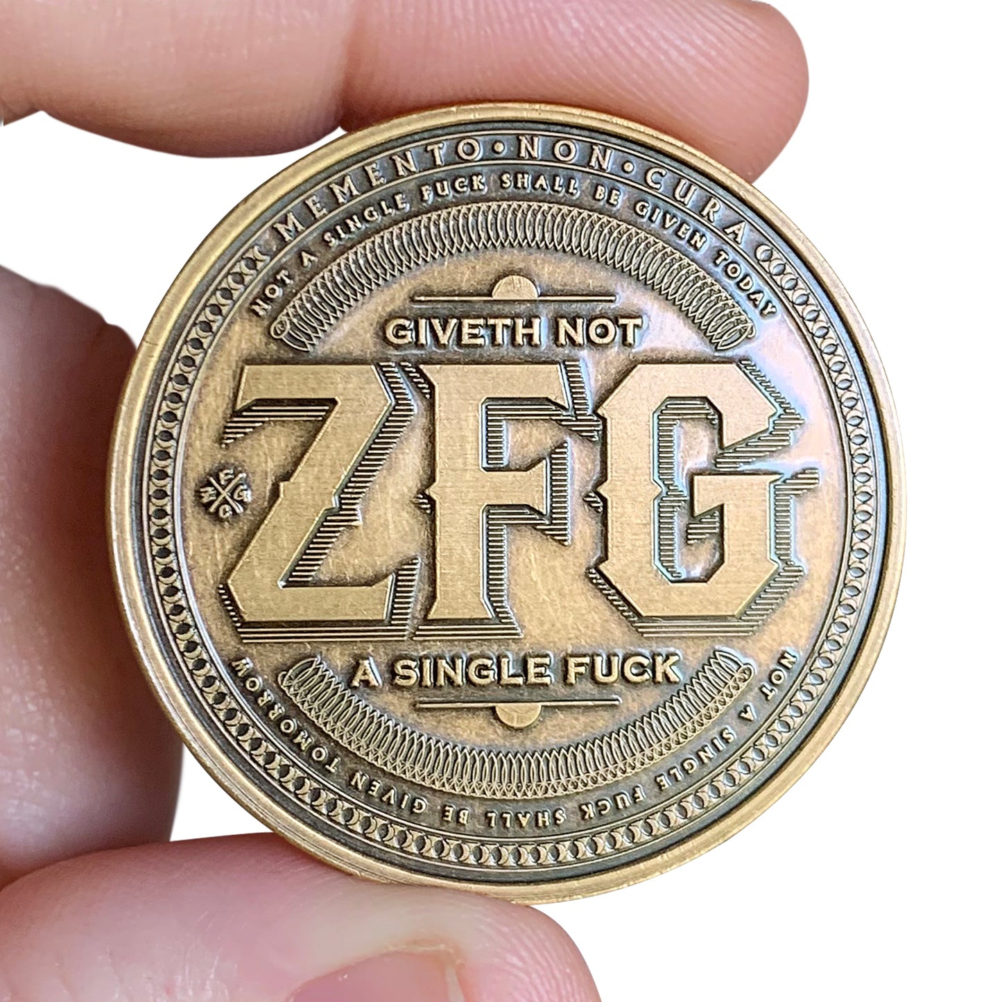 "Bronze" IDGAF Reminder Coin