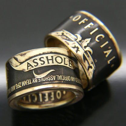 Official Asshole Coin Ring