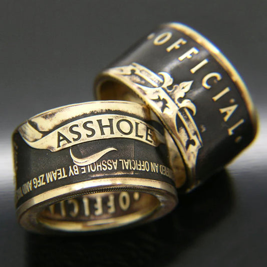 Official Asshole Coin Ring