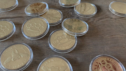 "F.A.F.O." Fuck Around & Find Out Coin (Gold)