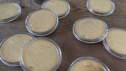 "Gold" Fuck COVID-19/I Survived Coronavirus Coin
