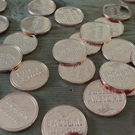 You're Kind of awesome Novelty Coin coin - zero fucks coin