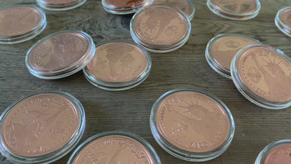 "Liberty" One Fuck/Zero Fucks Decision Maker Coin (Copper)