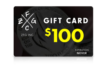 ZFG Inc./Zero Fucks Coin Digital Gift Card