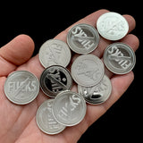 10 No Fucks Given Coins - in Hand