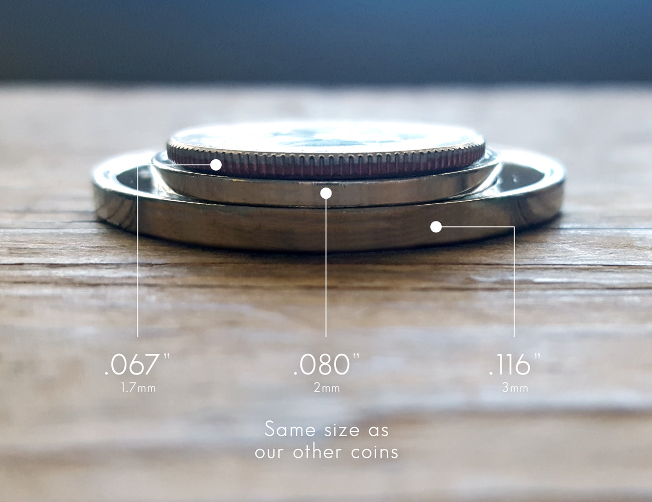 Silver Desicion Maker Coin Size Compare 2