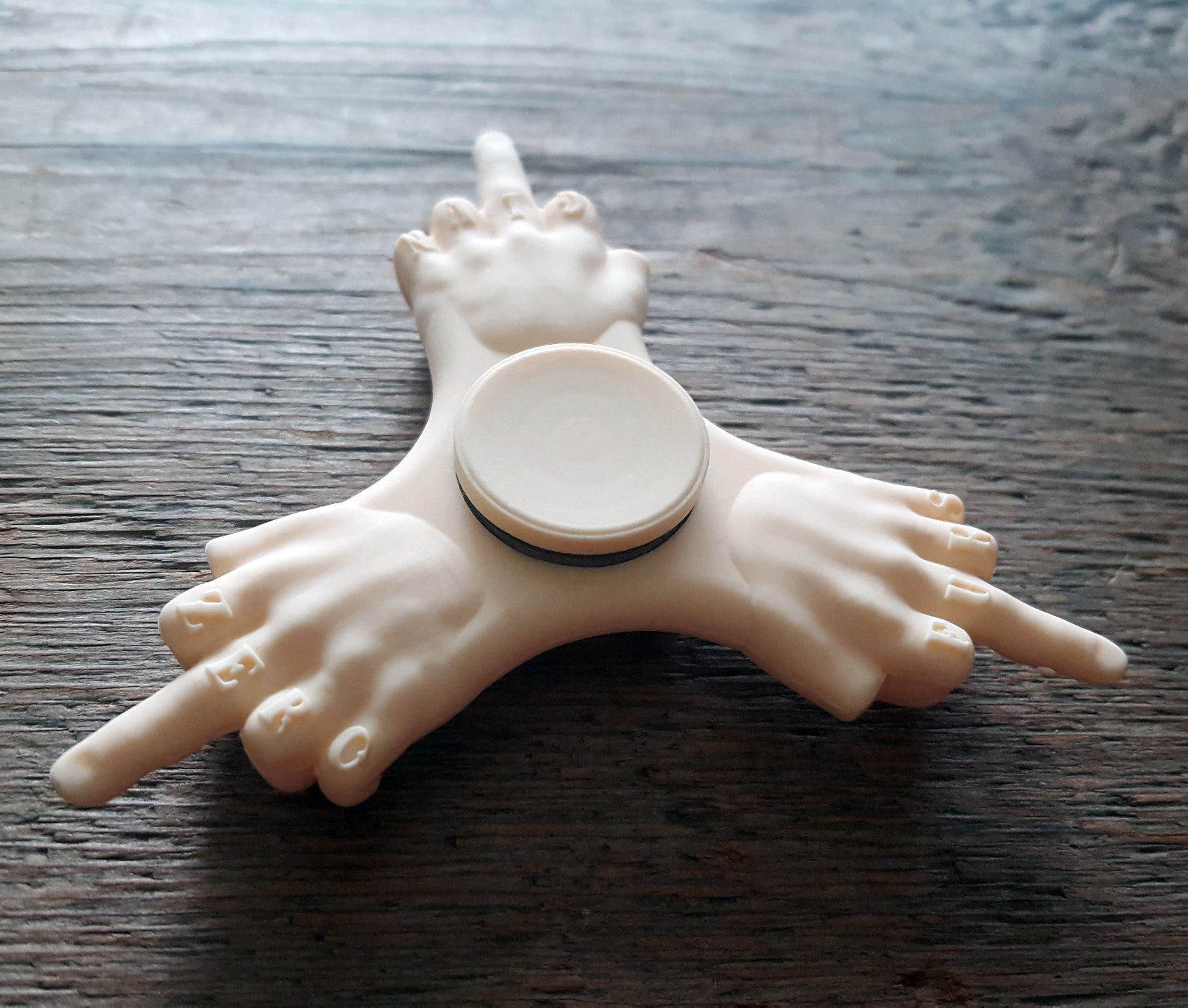 Zero Fucks Fidget Spinner, 3 middle fingers