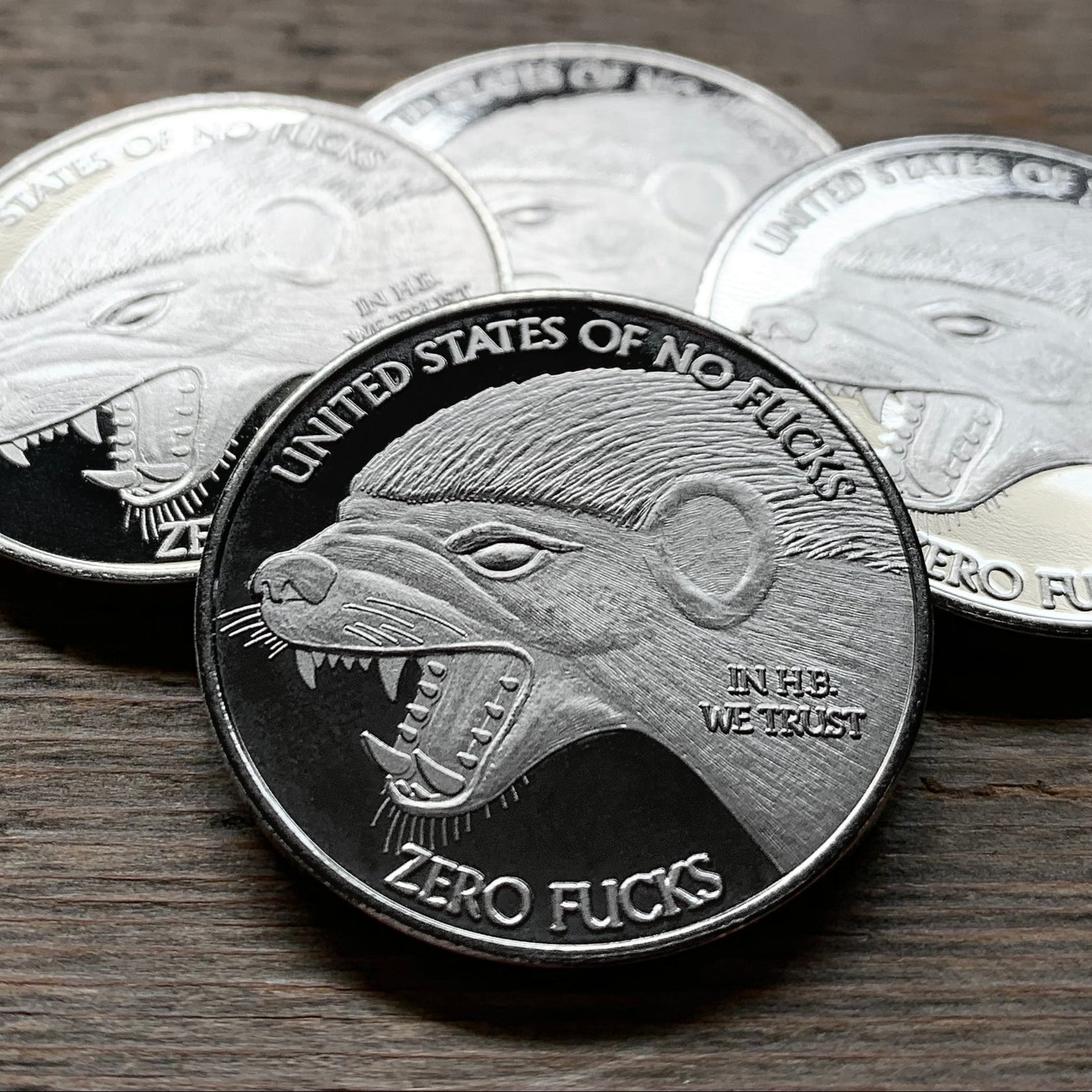 Honey Badger, honey badger zero fucks, united states of no fucks coin