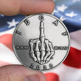 Bones Middle Finger - Fuck 2020 coin