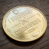 I Survived Coronavirus Commemorative Coin (Gold)