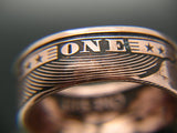 Coin ring, coinrign, one shit, give a shit ring, custom coin ring, zero fucks given coin, give 2 shits, jewelry, give a shit coin