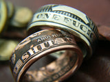 Coin ring, coinrign, one shit, give a shit ring, custom coin ring, zero fucks given coin, give 2 shits, jewelry, give a shit coin