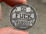Go Fuck Yourself Coin banner - ZFG Inc