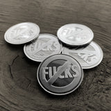 No Fucks Given Coins - Zero Fucks Coins