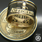 Official Asshole Coin Ring - Style A