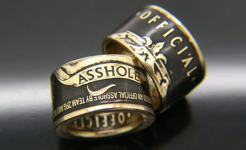 Official Asshole Coin Rings