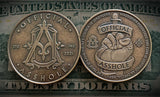 Official Asshole Coin front and back
