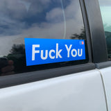 Fuck you Sticker (blue)