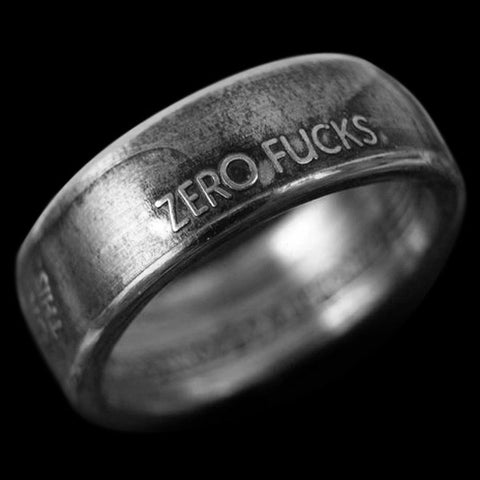 Zero Fucks Given CoinRing - www.ZeroFucksCoin.com