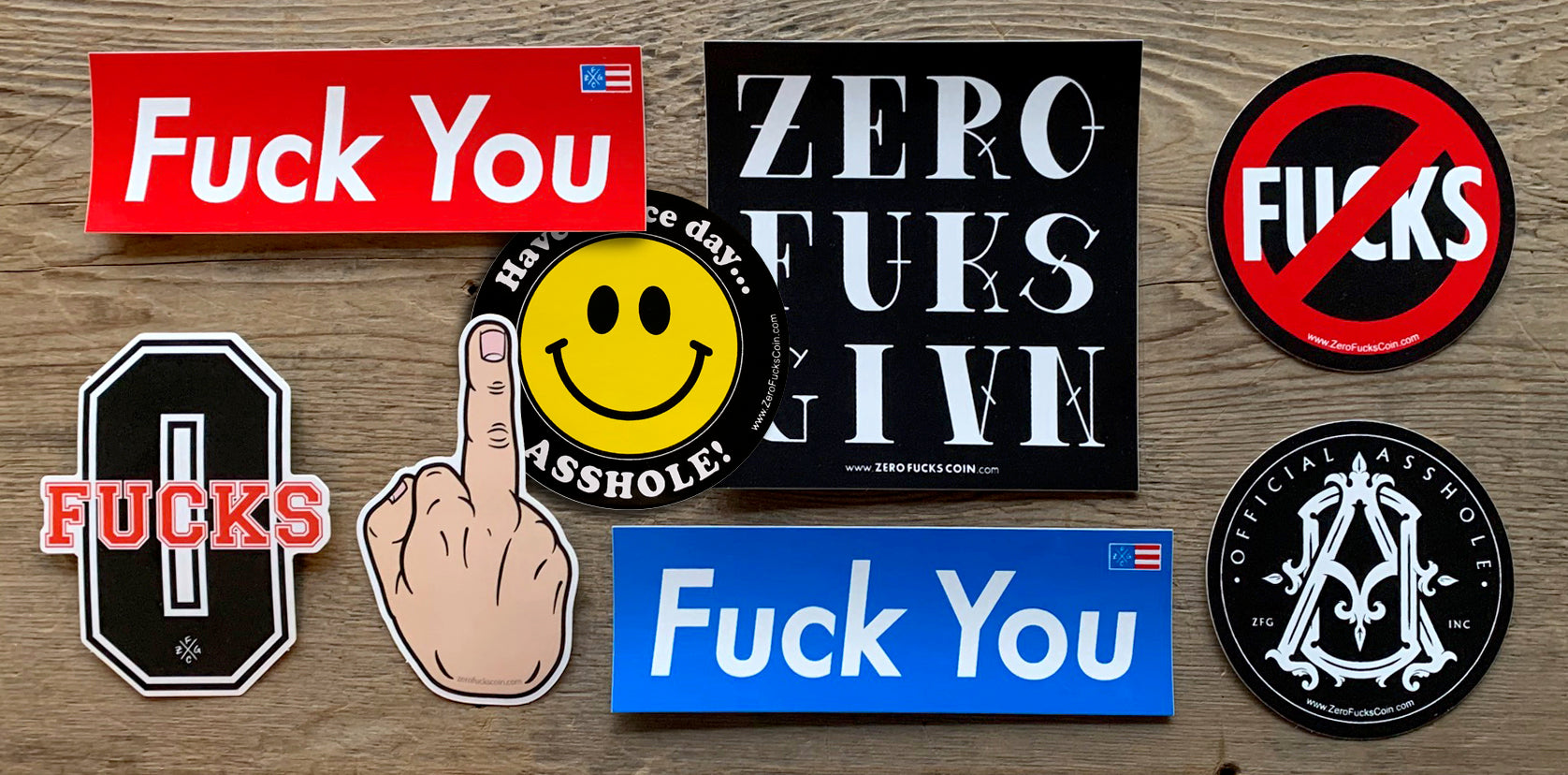 Zero Fucks Given Stickers – ZFG Inc. - Zero Fucks Coin