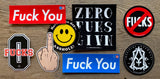 Zero Fucks Given Stickers